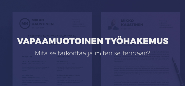 N ill Ohjeilla Teet Vapaamuotoisesta Ty hakemuksesta Vaikuttavan